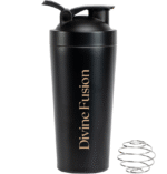 Divine Fusion Stainless Steel Shaker Bottle – Your Protein Wellness Companion - Image 3