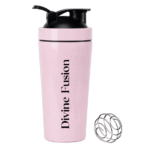 Divine Fusion Stainless Steel Shaker Bottle – Your Protein Wellness Companion - Image 4